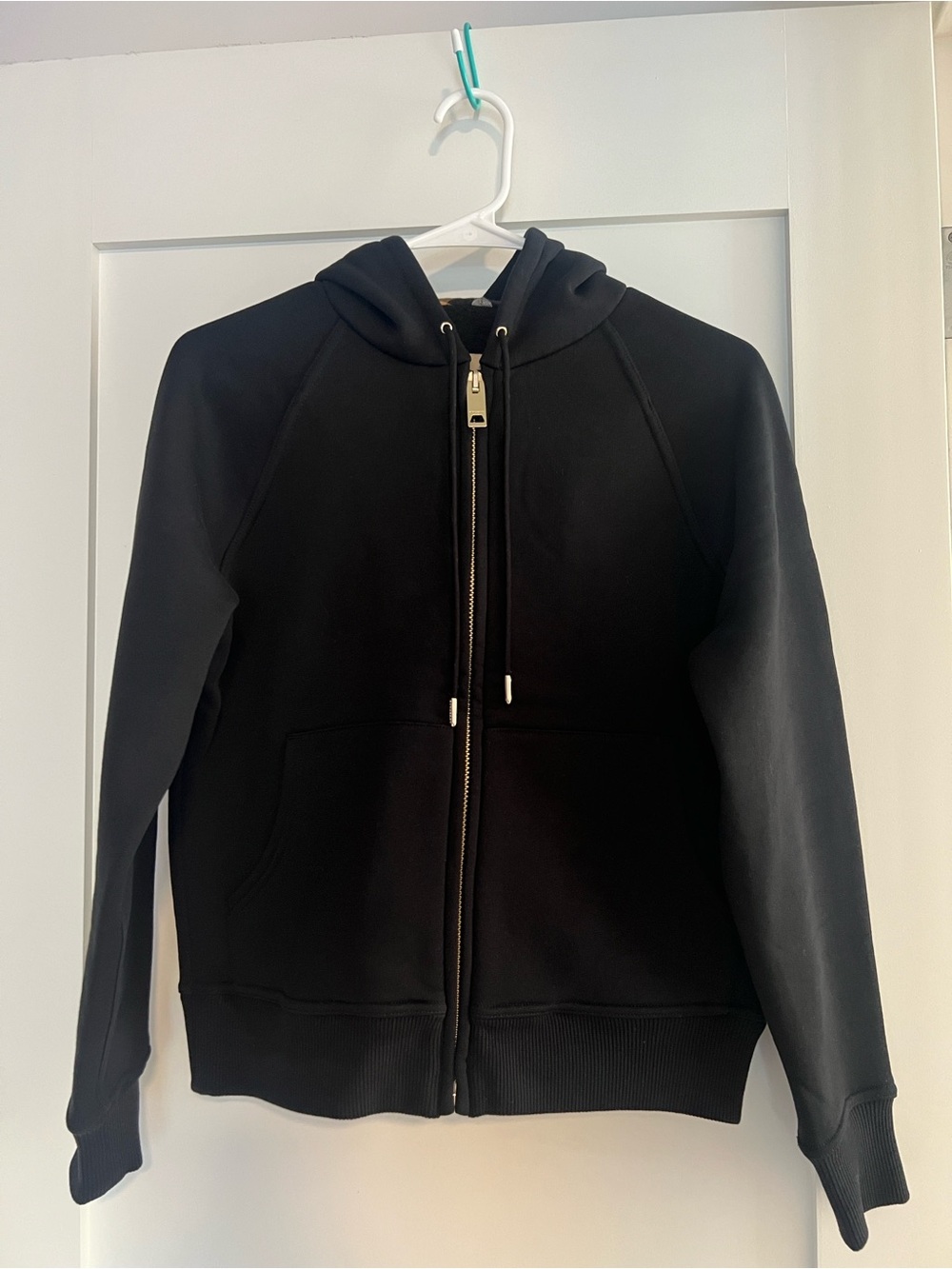 Burberry hooded jacket with check lining women’s size Small